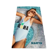 Serviette de plage photo personnalisée