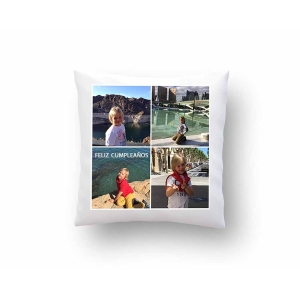 Coussin avec collage photo