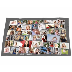 Couverture personnalisée collage photo